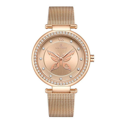 Elegant Women's Stainless Steel Fashion Watch - Chic Round Design 2025 - Buy Center