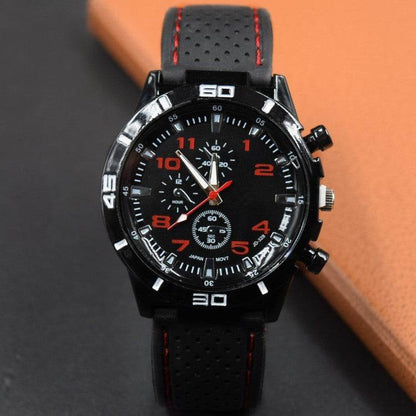 Buy Center Men's Sports Watch - Silicone Rubber, Quartz, 42mm Dial - Buy Center