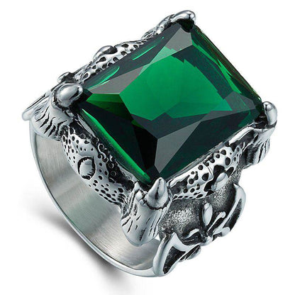 Stylish Titanium Steel Men's Zircon Ring - Trendy Geometric Design 2025 - Buy Center