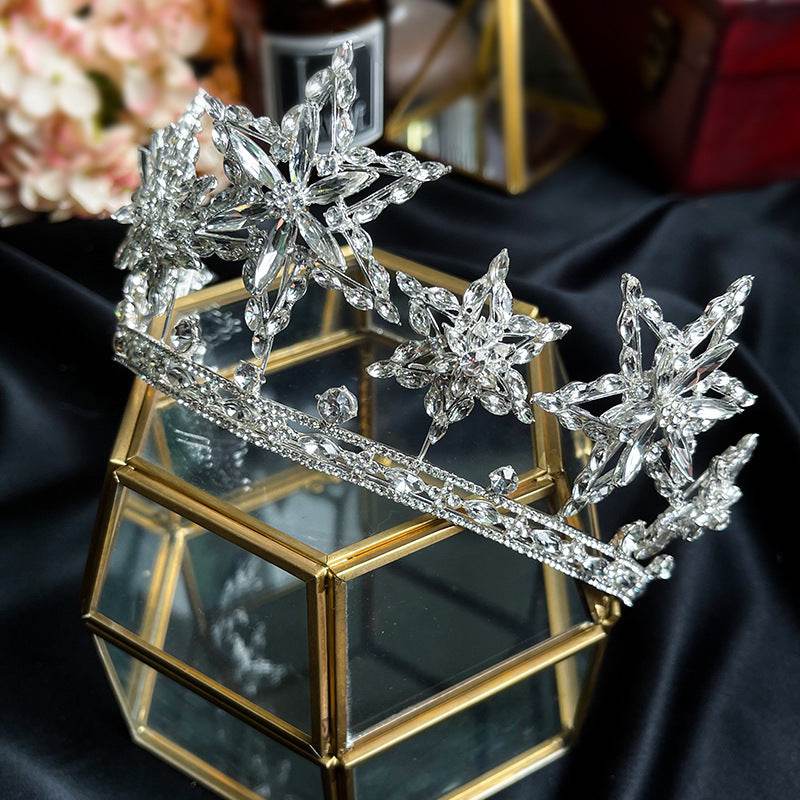 XingX Rhinestone Crown Headdress - Glamorous Wedding Hair Jewelry 2025 - Buy Center