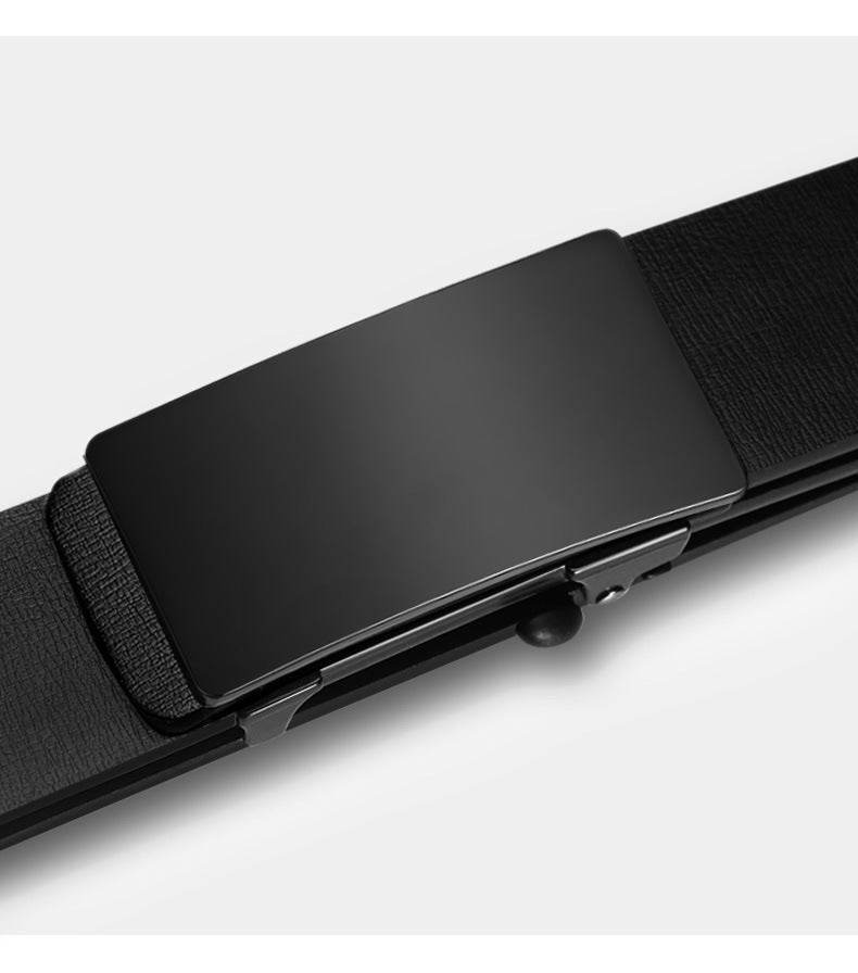 Men's Automatic Buckle Belt - Trendy Two-Layer Cowhide for Casual Style - Buy Center
