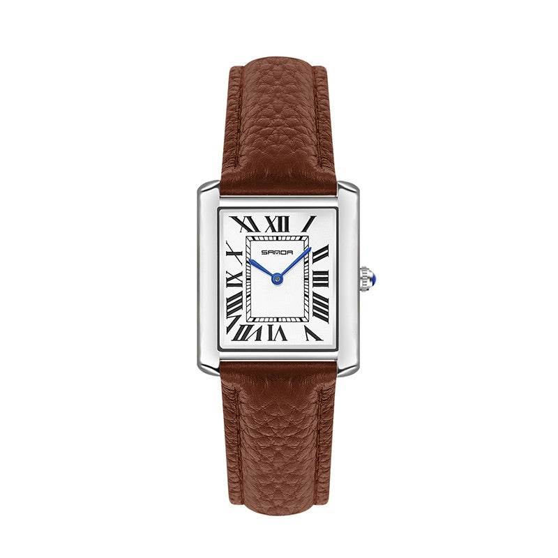 Roman Scale Waterproof Couple Watch - Trendy Fashionable Accessory 2025 - Buy Center