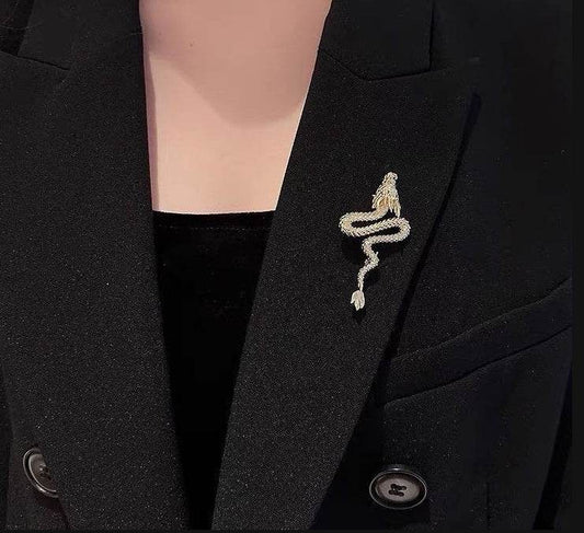 Exquisite Golden Dragon Brooch - Men's & Women's Suit Accessory - Buy Center