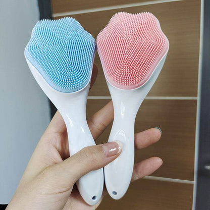 Handheld Silicone Face Scrubber - Gentle Exfoliator for Sensitive Skin - Buy Center