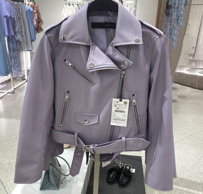 Buycenter Faux Leather Biker Jacket - Stylish Fashion for Every Occasion - Buy Center