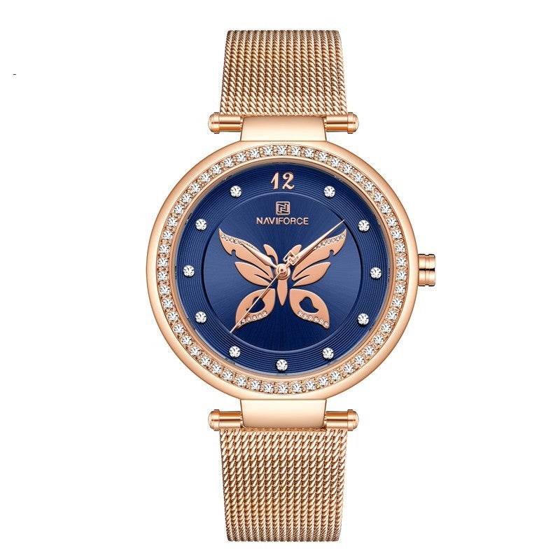 Elegant Women's Stainless Steel Fashion Watch - Chic Round Design 2025 - Buy Center