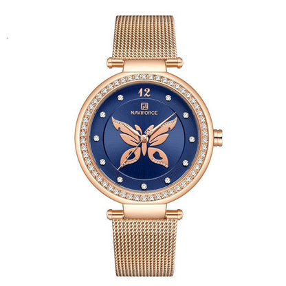 Elegant Women's Stainless Steel Fashion Watch - Chic Round Design 2025 - Buy Center