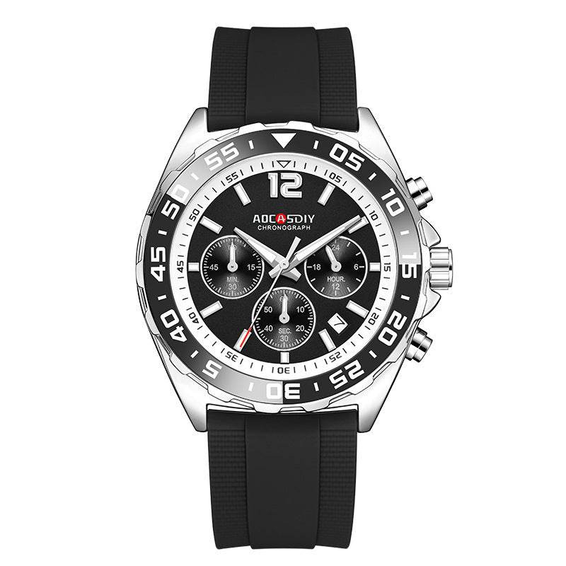 Buycenter Dynamic Colorful Men's Silicone Band Watch - Quartz & Stylish - Buy Center