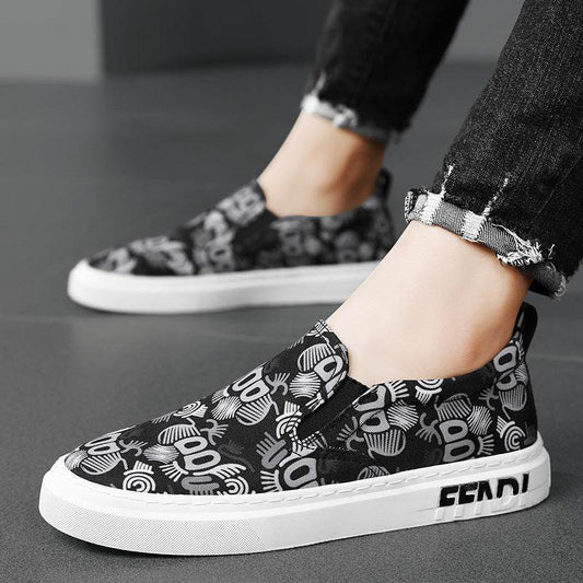 Stylish Canvas Lace-Up Round Toe Shoes - Trendy Spring & Autumn Footwear - Buy Center