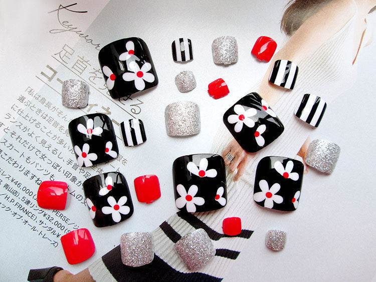 Pro Acrylic Toe Nails Set - 24pcs Stylish False Toenails for Easy Application - Buy Center