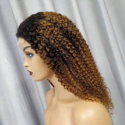 Kinky Curly Human Hair Wig - Versatile Long Style for All Skin Tones - Buy Center