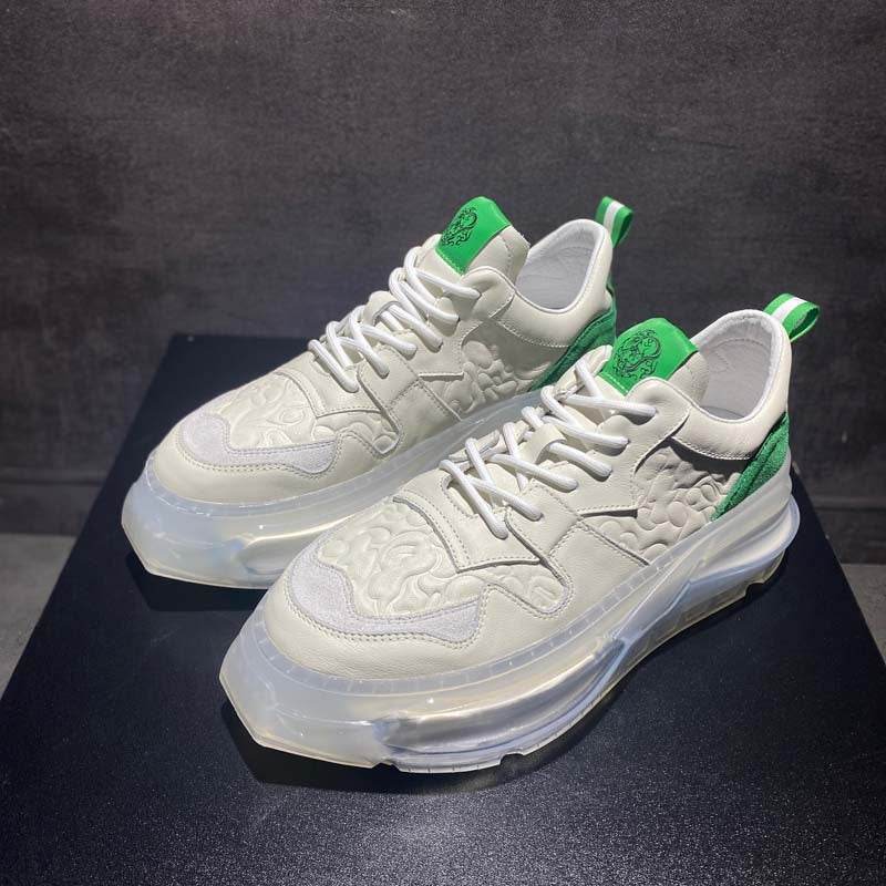 Men's Air Cushion Sneakers - Breathable Lace-Up Shoes in Multiple Colors - Buy Center