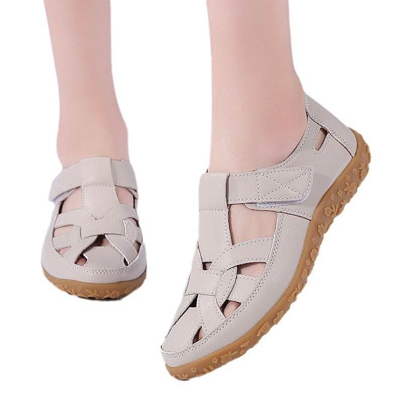Beach Hollowed Flat Sandals - Stylish Comfort for Casual Summer Wear - Buy Center
