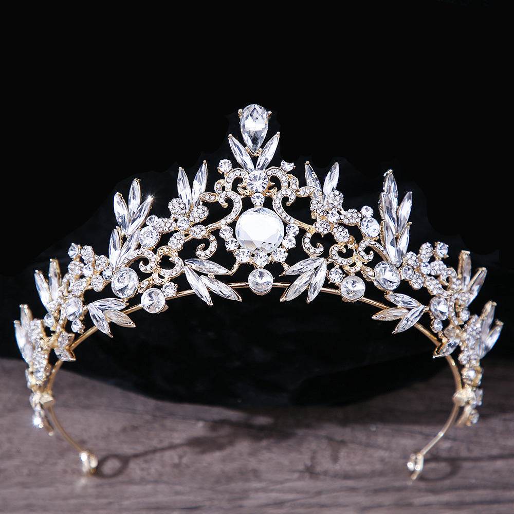 Bridal Headdress Rhinestone Crown - Elegant Hair Jewelry for Mitzvahs - Buy Center