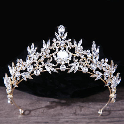 Bridal Headdress Rhinestone Crown - Elegant Hair Jewelry for Mitzvahs - Buy Center