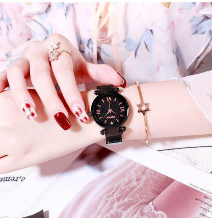 Buycenter Star Lazy Magnet Buckle Quartz Watch - 50mm Alloy Case - Buy Center