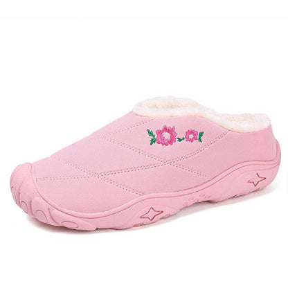 Cozy Baotou Women's Cotton Slippers - Fleece-Lined Comfort & Style - Buy Center
