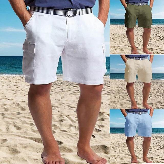 Buycenter Multi-Pocket Cotton Shorts - Comfortable and Breathable Design - Buy Center