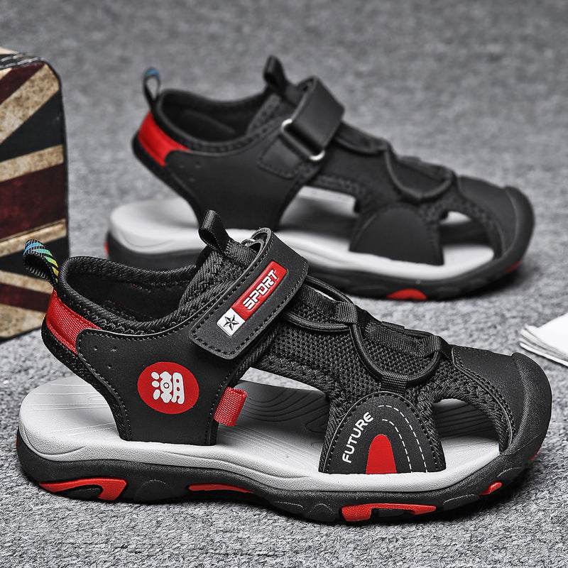 Stylish Anti-Slip Children's Sports Sandals - Velcro Closure & Soft Sole - Buy Center