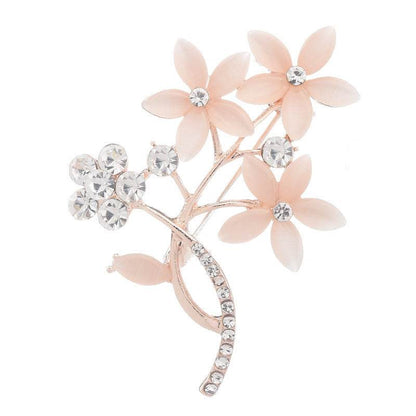 High-End Flower Corsage Opal Vintage Brooch - Elegant Wedding Accessory - Buy Center