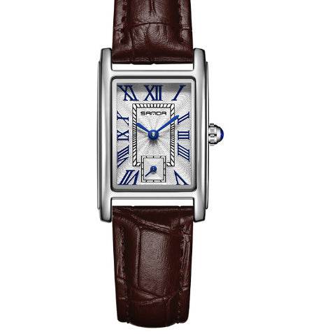 Roman Dial Waterproof Quartz Women's Leather Watch - Stylish Elegance 2025 - Buy Center