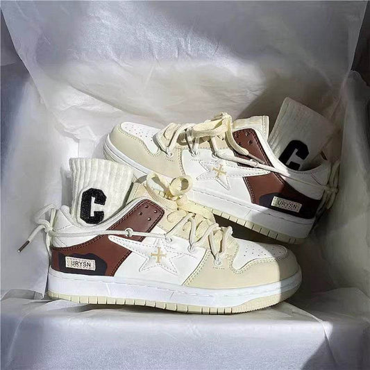 Women's Casual White Sneakers - Comfortable Vulcanize Shoes for Everyday Style - Buy Center