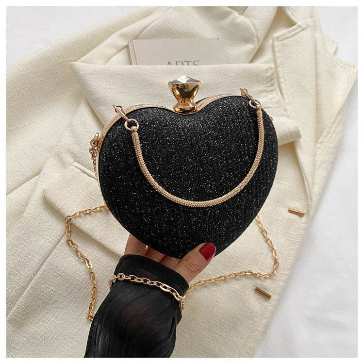 Love Chain Crossbody Handbag - Stylish Sequin Design for Valentine’s Day - Buy Center