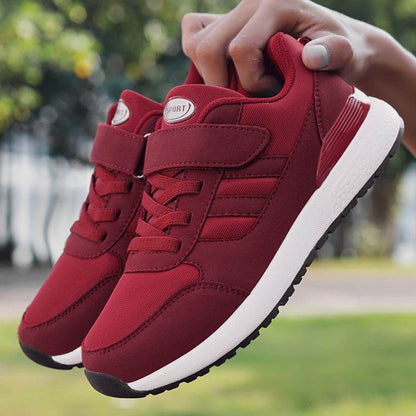 Buycenter Casual Sneakers for Middle-aged - Soft Bottom, Velcro Closure - Buy Center