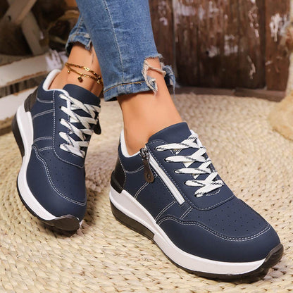Casual Plus Size Sneakers for Women - Stylish Low Top All-Matching Shoes - Buy Center
