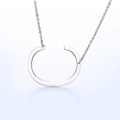 Fabulous Rose Gold Initial Letter Pendant Necklace - Premium K-Gold Design - Buy Center