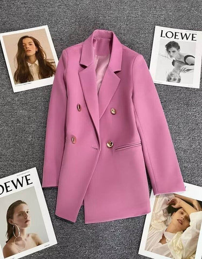 Women's Metal Buckle Suit Jacket - Stylish Commuting Perfect for 2025 - Buy Center