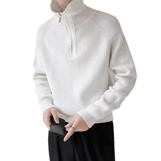 Men's Slim Fit Knitwear Coat - Trendy Long Sleeve for Autumn Style - Buy Center