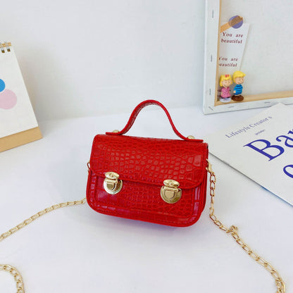 Alligator Print Mini Messenger Bag - Waterproof PU Leather for Kids - Buy Center