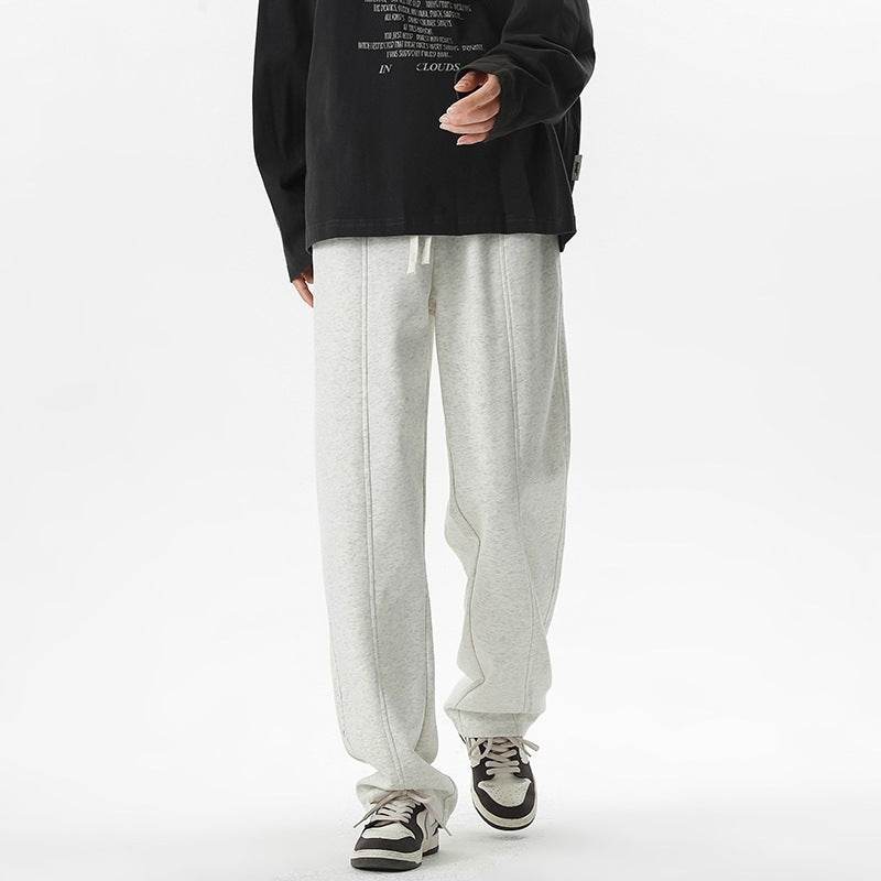 Autumn & Winter Fleece-Lined Baggy Trousers - Stylish Casual Comfort - Buy Center