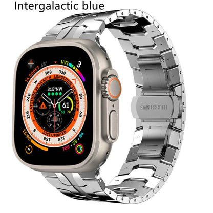 Buycenter Stainless Steel Butterfly Buckle Watch Band - Fits 49mm iWatch - Buy Center