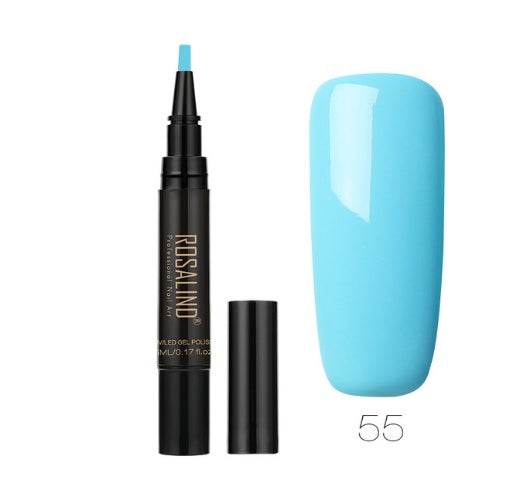 5ml Solid Color Nail Art Pen - Easy Application in 58 Vibrant Shades - Buy Center