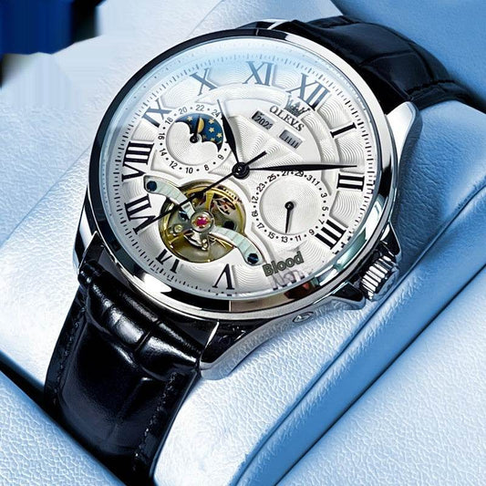 Buycenter Men's Automatic Mechanical Watch - Double Calendar & Fashion Style - Buy Center