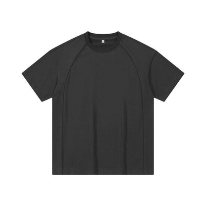 Men's Pure Cotton Short Sleeve T-Shirt - Solid Color, Japanese Style - Buy Center