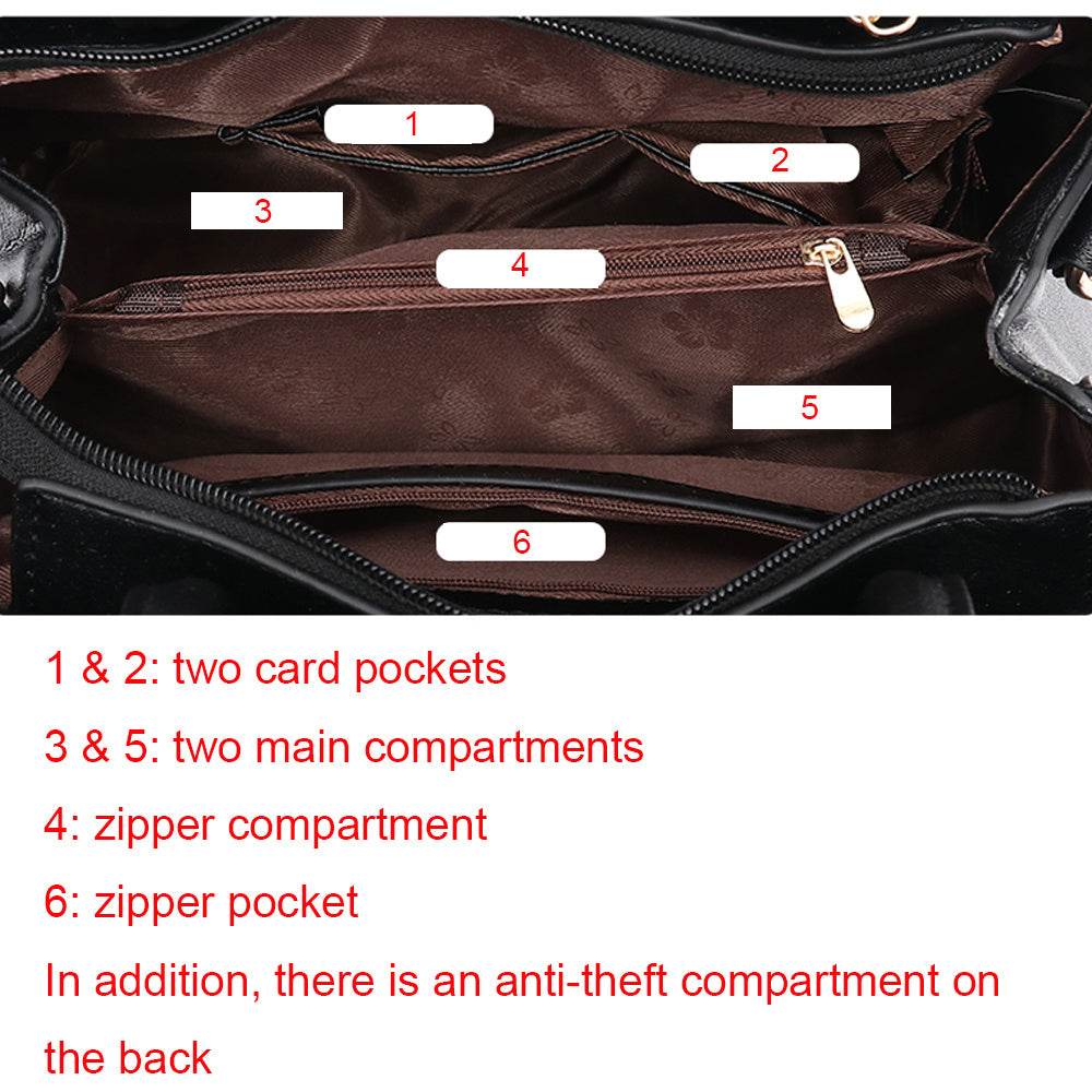 Buycenter Stylish Women's Handbag - Flower Pattern Crossbody Tote Bag - Buy Center