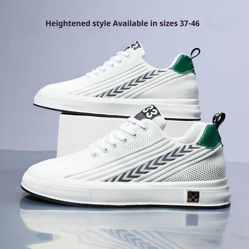 Flying Woven Skate Shoes - Stylish Mesh, Wear-Resistant, Height Increasing - Buy Center