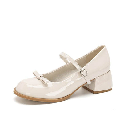 Buycenter French Mary Jane Pumps - Stylish Chunky Heel Shoes for Women - Buy Center