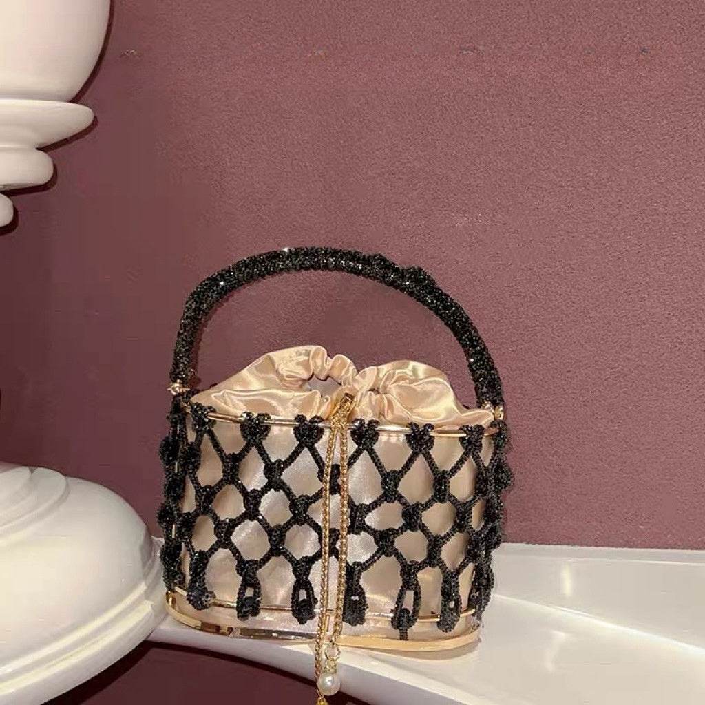 Gold & Silver Rhinestone Clutch - Hand-Woven Birdcage Design 2025 - Buy Center