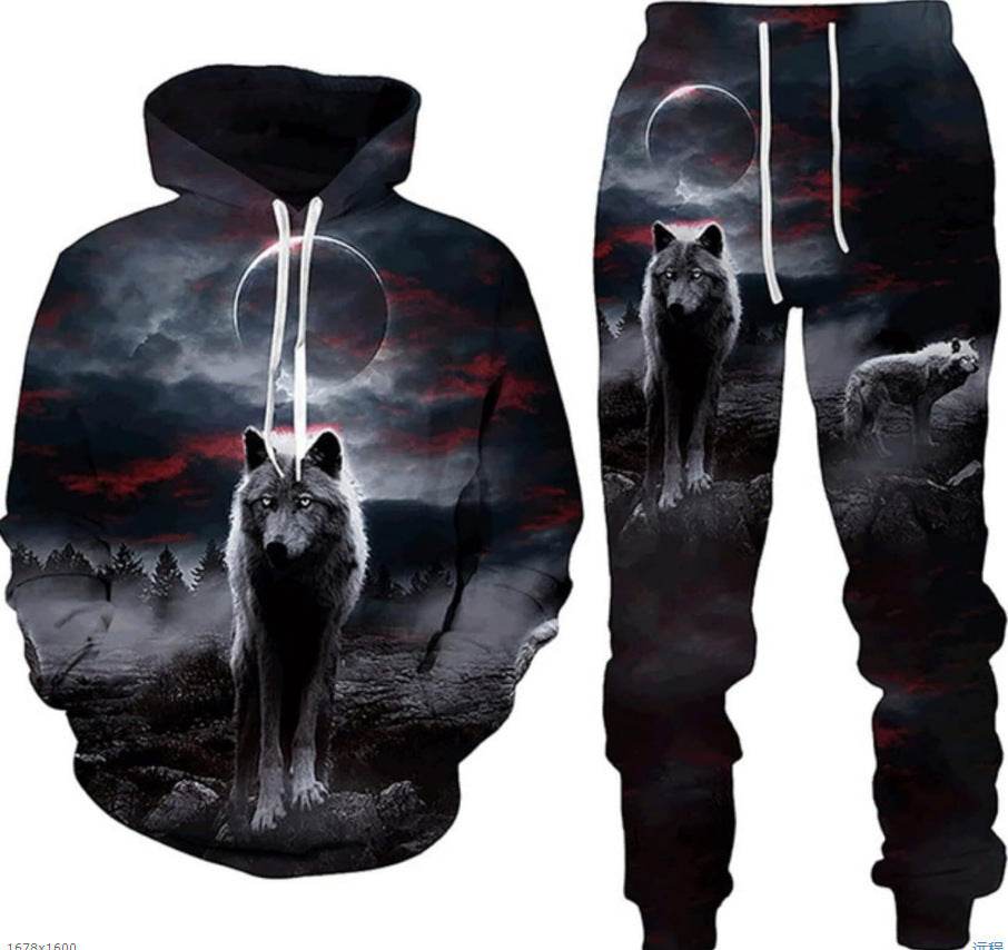 Fashion 3D Printing Sweatshirt & Sweatpants Set - Premium Stylish Summer Wear - Buy Center