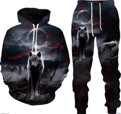 Fashion 3D Printing Sweatshirt & Sweatpants Set - Premium Stylish Summer Wear - Buy Center