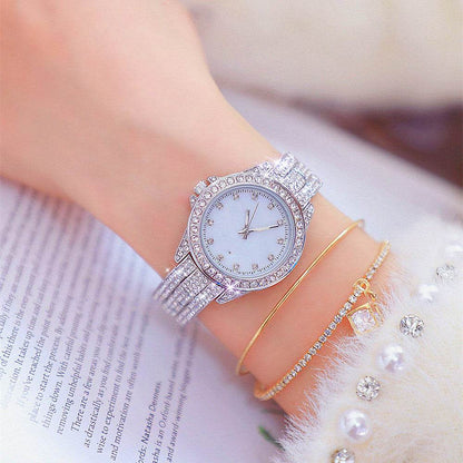 Buy Center Women's Diamond Watch - Elegant Dress Timepiece with Rhinestones - Buy Center
