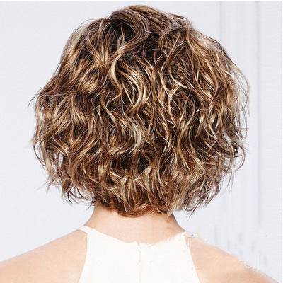 Ladies Short Volume Mixed Fluffy Wig - Lightweight Synthetic Hair Piece - Buy Center