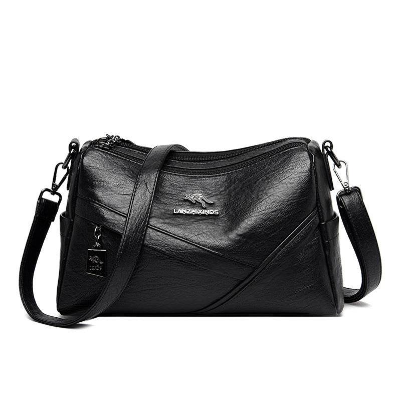 Stylish Soft Leather Crossbody Bag - Trendy Large Capacity 2025 - Buy Center