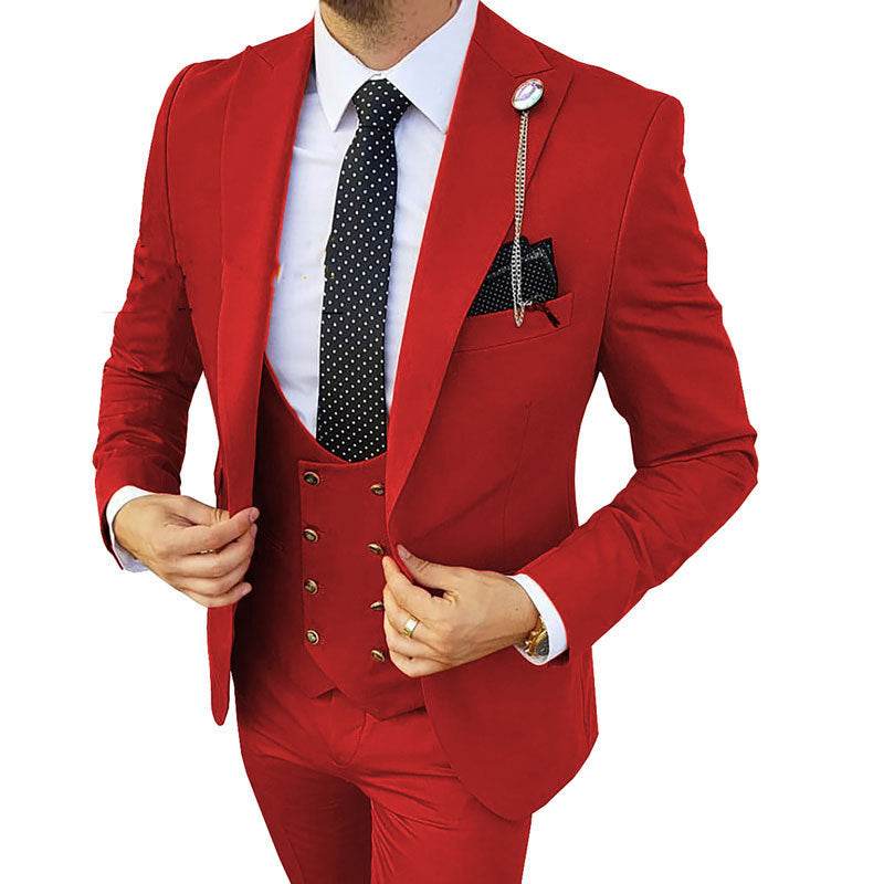 Stylish Men's Three Piece Suit - Lightweight Cotton for Any Occasion - Buy Center