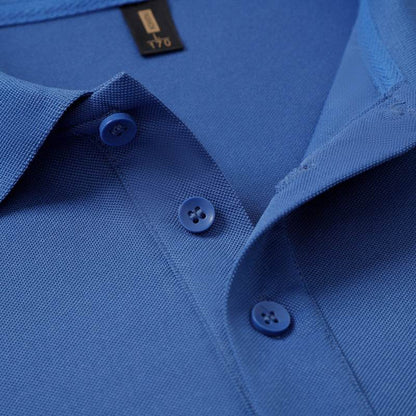 Men's Solid Polo Shirt - Short Sleeve Cotton T-Shirt in Vibrant Colors - Buy Center