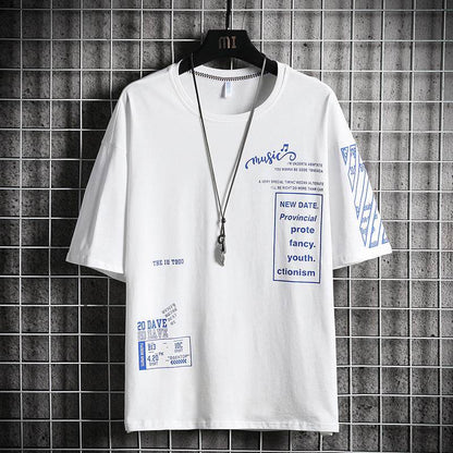 Buycenter Trendy Half Sleeve Cardigan - Loose Fit, Alphanumeric Print - Buy Center